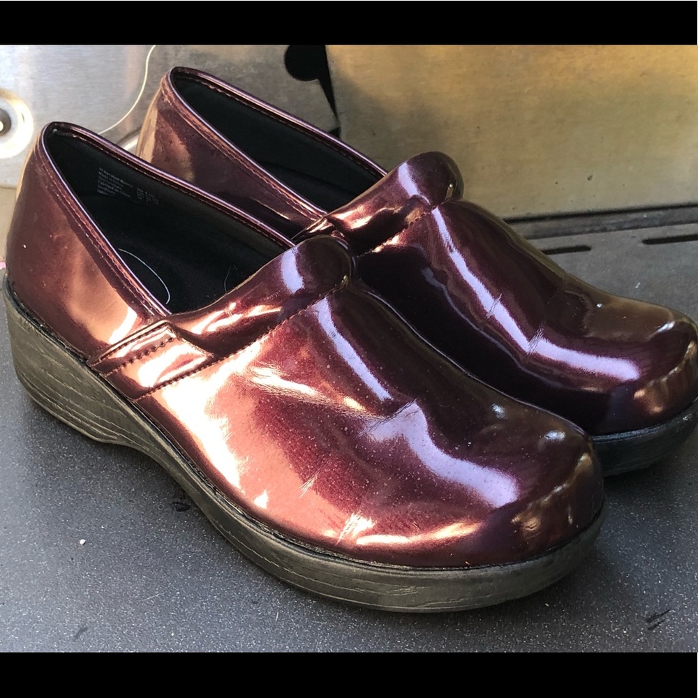 SafeTStep  Maroon Slip Resistant Slip On Shoes
